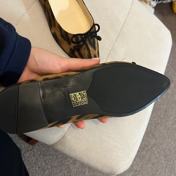 Prada Leopard Print Suede Ballet Flats. NWT. Size 38. - Picture 4 of 9